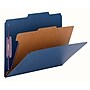 Smead Classification Folders with SafeSHIELD Fasteners, 2" Expansion, Letter Size, 1 Divider, Dark Blue, 10/Box (13732)~#|#~m004895529_sc7