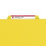 Smead Pressboard Classification Folders with SafeSHIELD Fasteners, 2" Expansion, Letter Size, 1 Divider, Yellow, 10/Box (13734)~#|#~m004895548_sc7