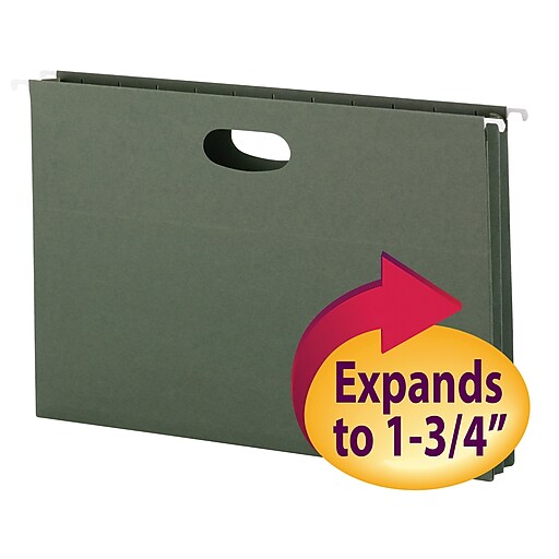 Smead® Hanging File Pocket, 13/4" Expansion, Legal Size, Standard