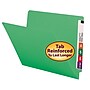 Smead Colored End Tab File Folder, Shelf-Master Reinforced Straight-Cut Tab, Letter Size, Green, 100/Bx (25110)~#|#~m004895867_sc7