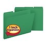 Smead Pressboard File Folders, 1/3-Cut Tab, 1" Expansion, Letter Size, Green, 25/Box (21546)~#|#~m004895892_sc7