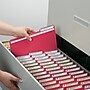 Smead Pressboard File Folders, 1/3-Cut Tab, 1" Expansion, Letter Size, Bright Red, 25/Box (21538)~#|#~m004895900_sc7