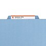 Smead Pressboard File Folders, 1/3-Cut Tab, 1" Expansion, Letter-Size, Blue, 25/Box (21530)~#|#~m004895908_sc7