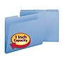 Smead Pressboard File Folders, 1/3-Cut Tab, 1" Expansion, Letter-Size, Blue, 25/Box (21530)~#|#~m004895910_sc7