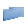 Smead Pressboard File Folder, 1/3-Cut Tab, 1" Expansion, Legal Size, Blue, 25 per Box (22530)~#|#~m004895921_sc7