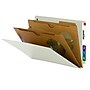 Smead SafeSHIELD® End Tab Classification Folder, 2-Dividers, 2" Expansion, Legal Size, Gray/Green, 10/Box (29710)~#|#~m004895926_sc7