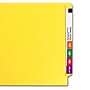 Smead Colored End Tab File Folder, Shelf-Master Reinforced Straight-Cut Tab, Letter Size, Yellow, 100/Bx (25910)~#|#~m004895994_sc7