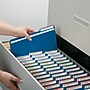 Smead Pressboard File Folder, 1/3-Cut Tab, 1" Expansion, Letter Size, Dark Blue, 25/Box (21541)~#|#~m004896072_sc7