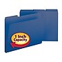 Smead Pressboard File Folder, 1/3-Cut Tab, 1" Expansion, Letter Size, Dark Blue, 25/Box (21541)~#|#~m004896073_sc7