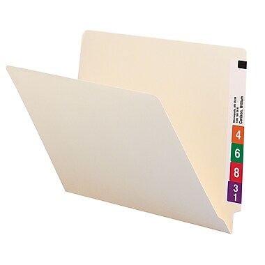 Smead® End Tab File Folder, Straight-Cut Tab, Letter Size, Manila, 100 ...