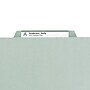 Smead Pressboard File Folder, 1/3-Cut Tab, 2" Expansion, Letter Size, Gray/Green, 25/Box  (13234)~#|#~m004896711_sc7