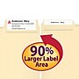 Smead SuperTab File Folders, 1/3 Cut, Letter Size, Manila, 100/Box (10301)~#|#~m004896876_sc7