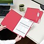 Smead Card Stock Classification Folders, Reinforced 1/3-Cut Tab, Letter Size, Red, 50/Box (12740)~#|#~m004897221_sc7