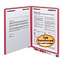 Smead End Tab Classification Folders, Shelf-Master Reinforced Straight-Cut Tab, Letter Size, Red, 50/Box (25740)~#|#~m004897257_sc7