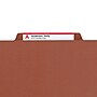 Smead Pressboard Classification Folders, 2" Expansion, Legal Size, 2 Dividers, Red, 10/Box (19075)~#|#~m004897477_sc7