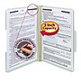 Smead Pressboard Classification Folders with SafeSHIELD Fasteners, 1/3-Cut Tab, Legal Size, Gray/Green, 25/Box (19944)~#|#~m004897504_sc7