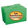 Smead File Folder, Reinforced 1/3-Cut Tab, Legal Size, Green, 100/Bx (17134)~#|#~m004897689_sc7