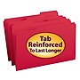 Smead File Folders, Reinforced 1/3-Cut Tab, Legal Size, Red, 100/Box (17734)~#|#~m004897705_sc7