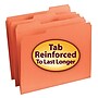 Smead Reinforced File Folder, 3 Tab, Letter Size, Orange, 100/Bx (12534)~#|#~m004897784_sc7