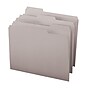 Smead File Folder, 3 Tab, Letter Size, Light Gray, 100/Bx (12343)~#|#~m004897964_sc7