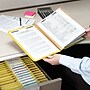 Smead Pressboard Classification Folders with SafeSHIELD Fasteners, 3" Expansion, Letter Size, 3 Dividers, Yellow, 10/Box (14098)~#|#~m004898064_sc7