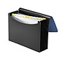 Smead Heavy Duty Expanding File with Flap & Elastic Cord Closure, Letter Size, 12 Pockets, Blue/Black (70863)~#|#~m004898349_sc7