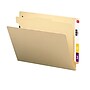Smead End Tab Heavy Duty Classification Folders, 2" Expansion, Letter Size, 1 Divider, Manila, 10/Box (26825)~#|#~m004898570_sc7