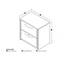 Bestar Embassy Collection 2-Drawer Lateral File Cabinet, Dark Chocolate (60630-3179)~#|#~m004898836_sc7