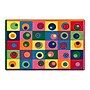 Flagship Carpets Nylon, Silly Circles, 7'6"x12' Multi-Colored Rug (FE119-44A)~#|#~m004898899_sc7
