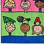 Flagship Carpets Nylon, Fun At School, 5'x8' Multi-Colored Rug (CE190-28W)~#|#~m004898948_sc7
