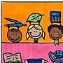 Flagship Carpets Nylon, Fun At School, 5'x8' Multi-Colored Rug (CE190-28W)~#|#~m004898950_sc7