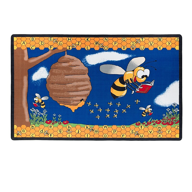 Flagship Carpets Nylon, Busy Bee, 7'6"x12' Multi-Colored Rug (FE140-44A) image 1