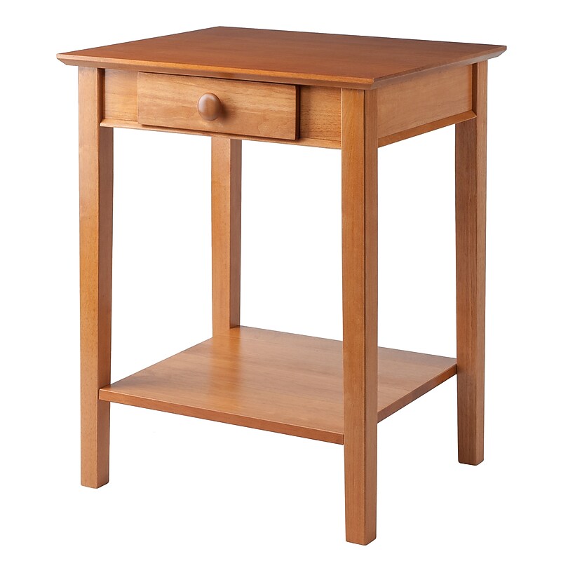 Winsome Studio Beech Wood End/Printer Table, Honey image 1