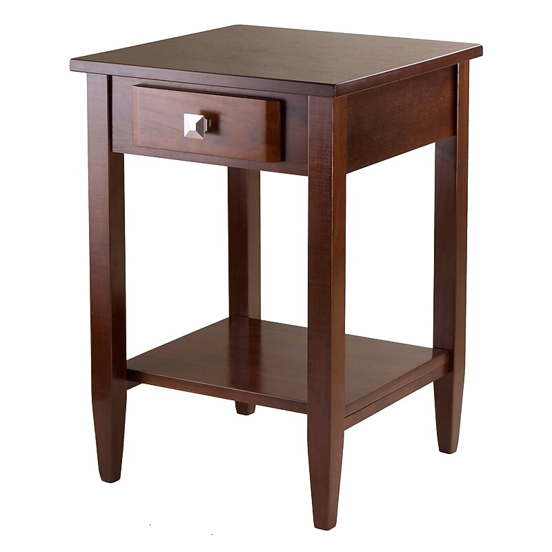 Winsome Richmond 17.95"W x 18.68"D Wooden End Table, Antique Walnut (94118) image 1