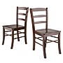 Winsome Wood Ladder Back Chair, Antique Walnut, 2/Set (94232)~#|#~m004919549_sc7