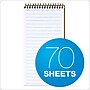 TOPS Second Nature Reporter's Notebook, 4" x 8", Gregg Ruled, Assorted Colors, 70 Sheets/Pad (74130)~#|#~m004936056_sc7