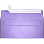 LUX 80lbs. 4 1/8" x 9 1/2" #10 Square Flap Envelopes W/Glue, Amethyst Metallic Purple, 250/BX~#|#~m004940421_sc7