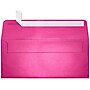 LUX 4 1/8" x 9 1/2" #10 80lbs. Square Flap Envelopes W/Glue Closure, Azalea Metallic Pink~#|#~m004940424_sc7