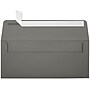LUX 80lbs. 4 1/8" x 9 1/2" #10 Business Envelopes W/Peel & Press, Smoke Gray, 1000/BX~#|#~m004940462_sc7