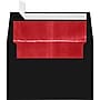LUX A4 Foil Lined Invitation Envelopes (4 1/4 x 6 1/4) 50/Box, Black w/Red LUX Lining (FLBK4872-01-50)~#|#~m004940476_sc7