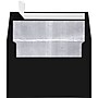 LUX A4 Foil Lined Invitation Envelopes (4 1/4 x 6 1/4) 50/Box, Black w/Silver LUX Lining (FLBK4872-03-50)~#|#~m004940477_sc7