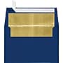 LUX A4 Foil Lined Invitation Envelopes (4 1/4 x 6 1/4) 50/Box, Navy w/Gold LUX Lining (FLNV4872-04-50)~#|#~m004940483_sc7