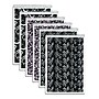 TOPS Designer Steno Pads, 6" x 9", Gregg Ruled, Black/White, 80 Sheets/Pad, 6 Pads/Pack (80230)~#|#~m004940519_sc7