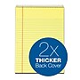 TOPS Docket Notepad, 8.5" x 11.75", Wide Ruled, Canary, 70 Sheets/Pad (63621)~#|#~m004940526_sc7