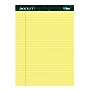 TOPS Docket Notepad, 8.5" x 11.75", Wide Ruled, Canary, 50 Sheets/Pad, 12 Pads/Pack (TOP 63400)~#|#~m004940536_sc7