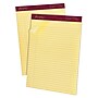 Ampad Gold Fibre Notepads, 8.5" x 11.75", Wide Rule, Canary, 50 Sheets/Pad, 12 Pads/Pack (TOP 20-020R)~#|#~m004940556_sc7