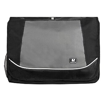 SumacLife Canvas Travel Laptop Messenger Bag (Black)