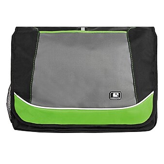 SumacLife Canvas Travel Laptop Messenger Bag (Green)