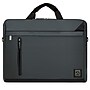 Vangoddy 15.6" Vinyl Laptop Bag, Metallic Gray/Black (NBKLEA121)~#|#~m004945254_sc7
