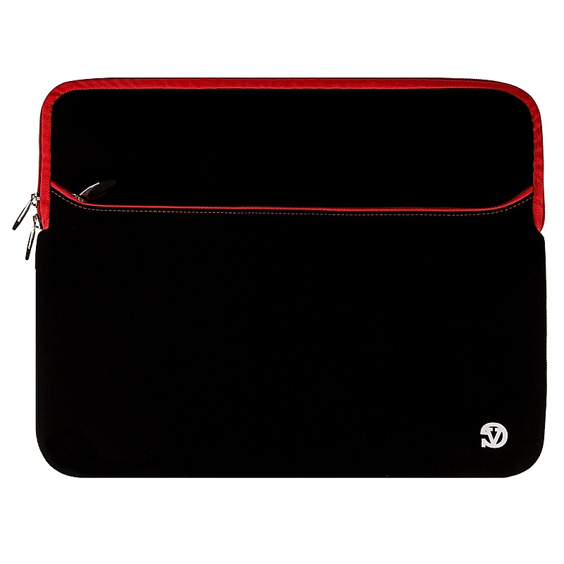 Vangoddy 17" Laptop Sleeve, Black/Red (NBKLEA253) image 1